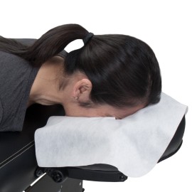 EARTHLITE Disposable Face Cradle Covers - Medical-Grade, Ultra Soft, Luxurious, Non-Sticking Massage Headrest Covers for Massage Tables & Massage Chairs EARTHLITE Disposable Face Cradle Covers - Medical-Grade, Ultra Soft, Luxurious, Non-Sticking Massage Headrest Covers for Massage Tables & Massage Chairs