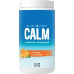 Natural Vitality Calm, Magnesium Citrate Supplement, Anti-Stress Drink Mix Powder, Gluten Free, Vegan, & Non-GMO, Orange, 16 oz