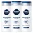 NIVEA MEN Sensitive Body Wash with Bamboo Extract, 3 Pack of 16.9 Fl Oz Bottles