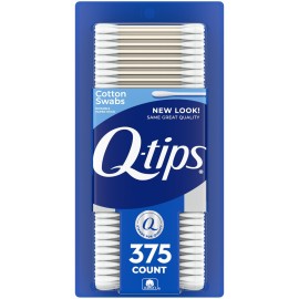 Q-tips Cotton Swabs For Hygiene and Beauty Care Original Cotton Swab Made With 100% Cotton 375 Count Q-tips Cotton Swabs For Hygiene and Beauty Care Original Cotton Swab Made With 100% Cotton 375 Count