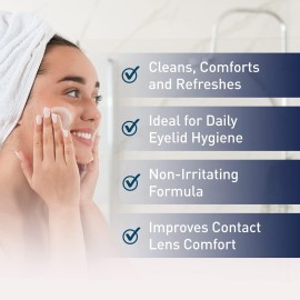OCuSOFT Lid Scrub Original Compliance Kit - Instant Foaming Eyelid Scrub & Lint-Free Wipes - Daily Eyelid Kit to Remove Oil, Dust, Pollen & Eye Makeup - 1.68 fl oz & 100 Dry Pads OCuSOFT Lid Scrub Original Compliance Kit - Instant Foaming Eyelid Scrub & Lint-Free Wipes - Daily Eyelid Kit to Remove Oil, Dust, Pollen & Eye Makeup - 1.68 fl oz & 100 Dry Pads