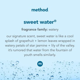 Method Foaming Hand Soap, Sweet Water, Biodegradable Formula, 10 oz, (Pack of 1) Method Foaming Hand Soap, Sweet Water, Biodegradable Formula, 10 oz, (Pack of 1)