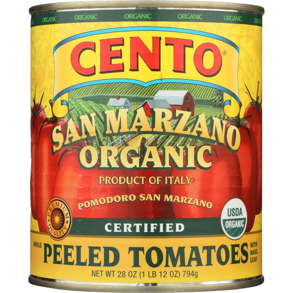 Cento Foods, Organic San Marzano Peeled Tomatoes, 28 Ounce