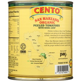 Cento Foods, Organic San Marzano Peeled Tomatoes, 28 Ounce