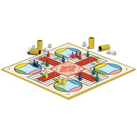 Parcheesi Royal Edition by Winning Moves Games USA, classic family favorite featuring charming artwork, tokens and dice cups for 2-4 players, Ages 8+ (6106) Parcheesi Royal Edition by Winning Moves Games USA, classic family favorite featuring charming artwork, tokens and dice cups for 2-4 players, Ages 8+ (6106)