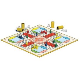 Parcheesi Royal Edition by Winning Moves Games USA, classic family favorite featuring charming artwork, tokens and dice cups for 2-4 players, Ages 8+ (6106) Parcheesi Royal Edition by Winning Moves Games USA, classic family favorite featuring charming artwork, tokens and dice cups for 2-4 players, Ages 8+ (6106)