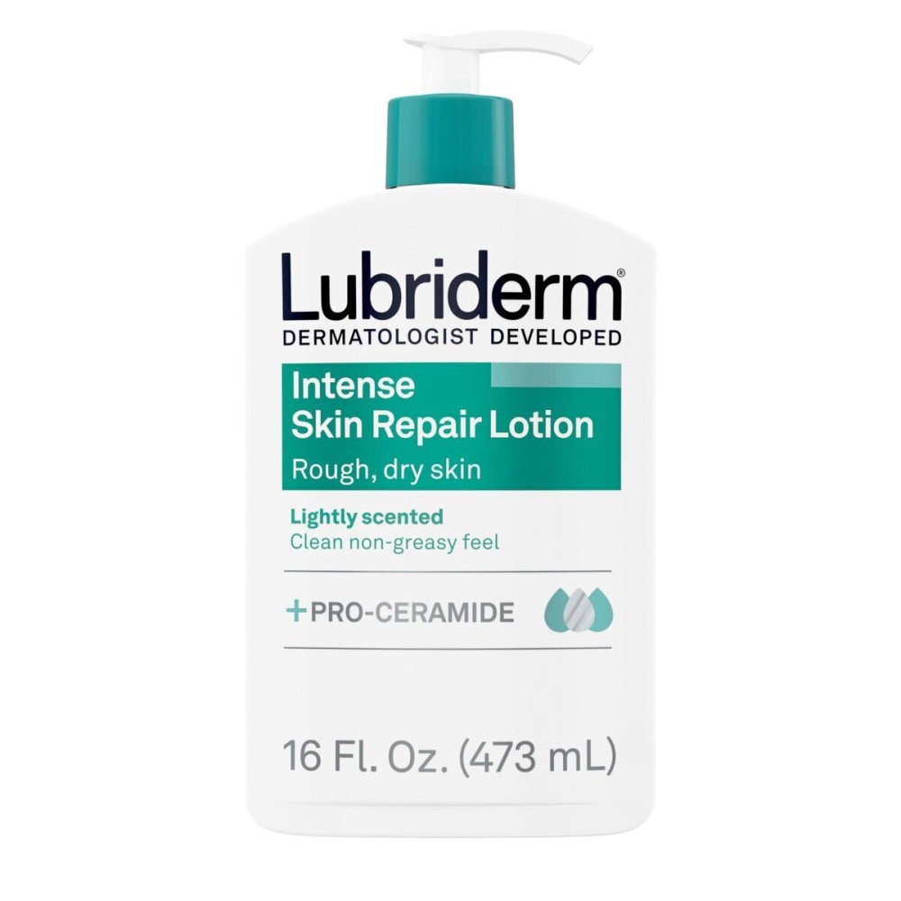 Lubriderm Intense Dry Skin Repair Lotion with Hydrarelease Technology for Repair of Rough, Dry Skin, Fast Absorbing Intensely Hydrates to Restore Dry Skin, 16 fl. oz Lubriderm Intense Dry Skin Repair Lotion with Hydrarelease Technology for Repair of Rough, Dry Skin, Fast Absorbing Intensely Hydrates to Restore Dry Skin, 16 fl. oz