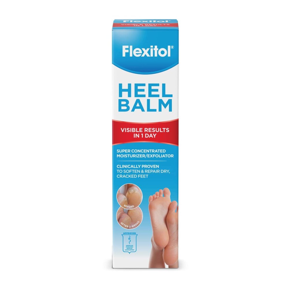 Flexitol Heel Balm, Rich Moisturizing & Exfoliating Foot Cream, 4 Oz Tube Flexitol Heel Balm, Rich Moisturizing & Exfoliating Foot Cream, 4 Oz Tube
