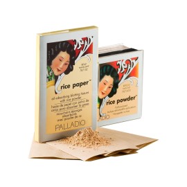 Palladio Rice Paper Facial Tissues for Oily Skin, Face Blotting Sheets Made from Natural Rice, Oil Absorbing Paper with Rice Powder, 2 Sided, Instant Results, Natural, 40 Count, Pack of 1 Palladio Rice Paper Facial Tissues for Oily Skin, Face Blotting Sheets Made from Natural Rice, Oil Absorbing Paper with Rice Powder, 2 Sided, Instant Results, Natural, 40 Count, Pack of 1