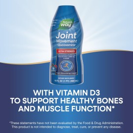 Nature\'s Way Joint Movement Glucosamine Fast Absorbing Liquid, Ultra Strength, Supports Healthy Bones*, Chondroitin, and MSM with Vitamin D3, Berry Flavored, 16 Fl Oz (Packaging May Vary) Nature\'s Way Joint Movement Glucosamine Fast Absorbing Liquid, Ultra Strength, Supports Healthy Bones*, Chondroitin, and MSM with Vitamin D3, Berry Flavored, 16 Fl Oz (Packaging May Vary)