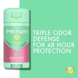 Mitchum Women Gel Antiperspirant Deodorant, Powder Fresh, 3.4oz. Mitchum Women Gel Antiperspirant Deodorant, Powder Fresh, 3.4oz.