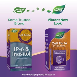 Nature\'s Way Cell Fort IP-6 & Inositol, Supports Natural Killer Cell Activity*, Immune Support*, with Calcium, Phosphorus & Magnesium, Gluten-Free, Vegan, 240 Capsules (Packaging May Vary)