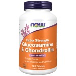 NOW Foods Supplements, Glucosamine & Chondroitin Extra Strength, Sulfate Forms, 120 Tablets