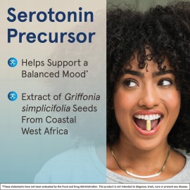 Jarrow Formulas 5-HTP, 100 mg, Serotonin Precursor, 60 Veggie Capsules, 60 Day Supply