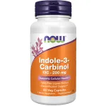 NOW Foods Supplements, Indole-3-Carbinol 200 mg with Flax Lignan Extract, 60 Veg Capsules