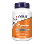 NOW Foods Supplements, L-Tyrosine 500 mg, Supports Mental Alertness*, Neurotransmitter Support*, 120 Capsules