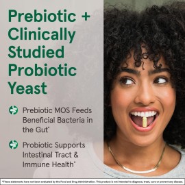 Jarrow Formulas Saccharomyces Boulardii Probiotics + MOS 5 Billion CFU Probiotic Yeast for Intestinal Health Support, Gut Health Supplements for Women and Men, 90 Veggie Capsules, 90 Day Supply Jarrow Formulas Saccharomyces Boulardii Probiotics + MOS 5 Billion CFU Probiotic Yeast for Intestinal Health Support, Gut Health Supplements for Women and Men, 90 Veggie Capsules, 90 Day Supply