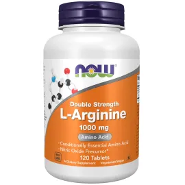 NOW Foods Supplements, L-Arginine 1,000 mg, Nitric Oxide Precursor*, Amino Acid, 120 Tablets