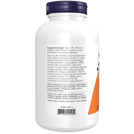 NOW Foods Supplements, Glycine Pure Powder, Promotes Restful Sleep*, Neurotransmitter Support*, 1-Pound NOW Foods Supplements, Glycine Pure Powder, Promotes Restful Sleep*, Neurotransmitter Support*, 1-Pound