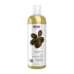 NOW Foods Solutions, Jojoba Oil, 100% Pure Moisturizing, Multi-Purpose Oil for Face, Hair and Body, 16-Ounce