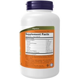 NOW Foods Supplements, Plant Enzymes with Lactase, Protease, Papain and Bromelain, 240 Veg Capsules NOW Foods Supplements, Plant Enzymes with Lactase, Protease, Papain and Bromelain, 240 Veg Capsules