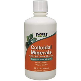 NOW Foods Supplements, Colloidal Minerals Liquid, Plant Derived, Essential Trace Minerals, 32-Ounce NOW Foods Supplements, Colloidal Minerals Liquid, Plant Derived, Essential Trace Minerals, 32-Ounce