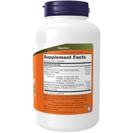 NOW Foods Supplements, Super Enzymes, Formulated with Bromelain, Ox Bile, Pancreatin and Papain,180 Capsules NOW Foods Supplements, Super Enzymes, Formulated with Bromelain, Ox Bile, Pancreatin and Papain,180 Capsules