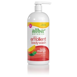 Alba Botanica Very Emollient Body Wash, Honey Mango, 32 Oz (Packaging May Vary)