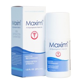 Maxim Clinical Strength Antiperspirant for Hyperhidrosis Excessive Sweating - Stops Sweat Up to 48 Hours Per Use - Antiperspirant for Men and Women Certain to Keep you Dri Maxim Clinical Strength Antiperspirant for Hyperhidrosis Excessive Sweating - Stops Sweat Up to 48 Hours Per Use - Antiperspirant for Men and Women Certain to Keep you Dri