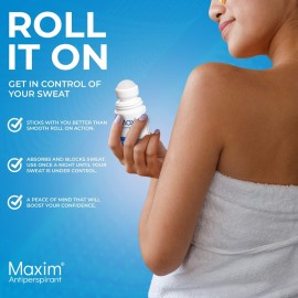 Maxim Clinical Strength Antiperspirant for Hyperhidrosis Excessive Sweating - Stops Sweat Up to 48 Hours Per Use - Antiperspirant for Men and Women Certain to Keep you Dri Maxim Clinical Strength Antiperspirant for Hyperhidrosis Excessive Sweating - Stops Sweat Up to 48 Hours Per Use - Antiperspirant for Men and Women Certain to Keep you Dri