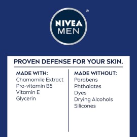 NIVEA MEN Sensitive Soothing Post Shave Balm with Vitamin E, Pro-Vitamin B5 and Chamomile Extract, Alcohol Free After Shave Balm for Men, 3.3 Fl Oz Bottle NIVEA MEN Sensitive Soothing Post Shave Balm with Vitamin E, Pro-Vitamin B5 and Chamomile Extract, Alcohol Free After Shave Balm for Men, 3.3 Fl Oz Bottle