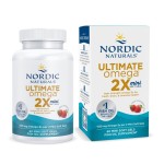 Nordic Naturals Ultimate Omega 2X Mini, Strawberry Flavor - 60 Mini Soft Gels - 1120 mg Omega-3 - High-Potency Omega-3 Fish Oil Supplement - EPA & DHA - Promotes Brain & Heart Health - 30 Servings