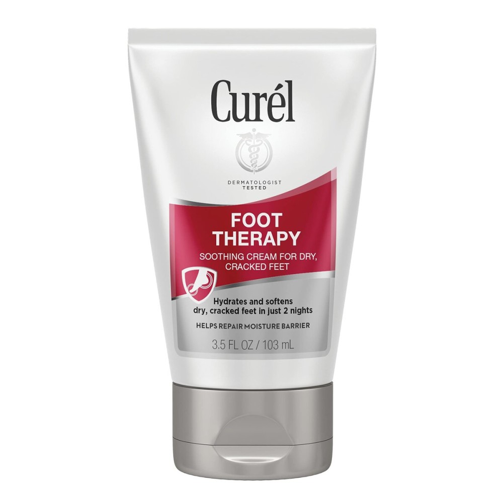 Curel Foot Therapy Cream, 3.5 oz Soothing Lotion for Dry Cracked Feet, Quick Absorbing, with Shea Butter, Coconut Milk, and Vitamin E2 Curel Foot Therapy Cream, 3.5 oz Soothing Lotion for Dry Cracked Feet, Quick Absorbing, with Shea Butter, Coconut Milk, and Vitamin E2