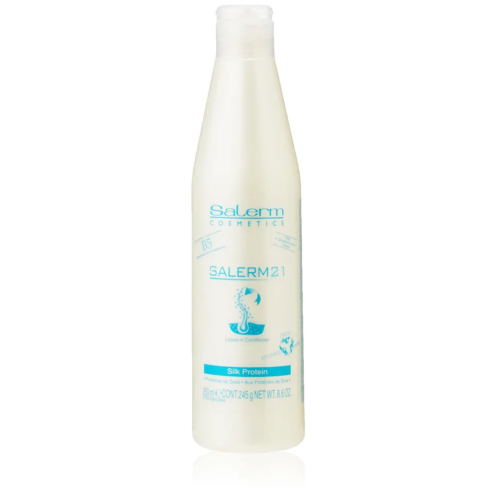 SALERM - Instant Hair Conditioner 21 Silk Protein - 250 ml - Leave-In or Rinse-Out Conditioner - with Silk Proteins - Heat Protector and Hydrating SALERM - Instant Hair Conditioner 21 Silk Protein - 250 ml - Leave-In or Rinse-Out Conditioner - with Silk Proteins - Heat Protector and Hydrating