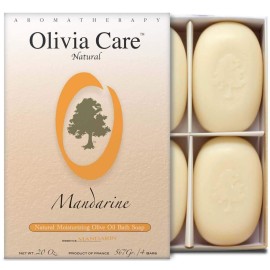 Olivia Care Bath & Body Bar Mandarin Soap 4 Pack Gift Box Organic, Vegan & Natural Contains Olive Oil Repairs, Hydrates, Moisturizes & Deep Cleans Good for Sensitive Dry Skin Made in USA Olivia Care Bath & Body Bar Mandarin Soap 4 Pack Gift Box Organic, Vegan & Natural Contains Olive Oil Repairs, Hydrates, Moisturizes & Deep Cleans Good for Sensitive Dry Skin Made in USA