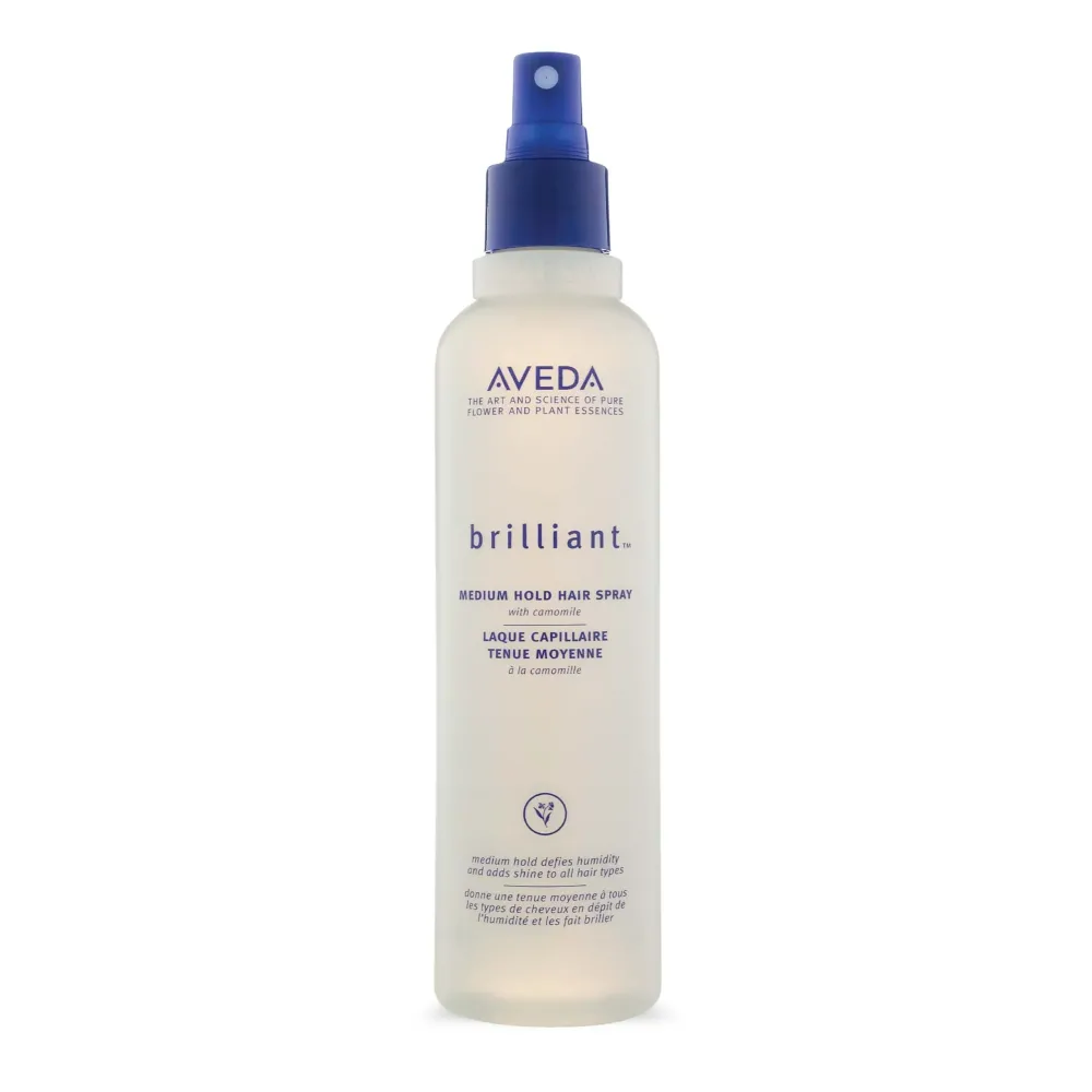 Aveda Brilliant Medium Hold Hair Spray | Non-Aerosol Hair Spray | Anti-Humidity | Adds Shine | for All Hair Types, 8.5 Fl Oz Aveda Brilliant Medium Hold Hair Spray | Non-Aerosol Hair Spray | Anti-Humidity | Adds Shine | for All Hair Types, 8.5 Fl Oz