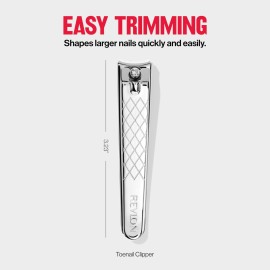 Revlon Toenail Clipper With File, Nail Care Tool With a Curved Blade for Accurate Trimming and Grooming, Easy to Use, 1 count Revlon Toenail Clipper With File, Nail Care Tool With a Curved Blade for Accurate Trimming and Grooming, Easy to Use, 1 count