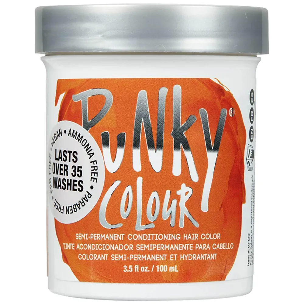 Punky Flame Semi Permanent Conditioning Hair Color, Non-Damaging Hair Dye, Vegan, PPD and Paraben Free, Transforms to Vibrant Hair Color, Easy To Use and Apply Hair Tint, lasts up to 35 washes, 3.5oz Punky Flame Semi Permanent Conditioning Hair Color, Non-Damaging Hair Dye, Vegan, PPD and Paraben Free, Transforms to Vibrant Hair Color, Easy To Use and Apply Hair Tint, lasts up to 35 washes, 3.5oz