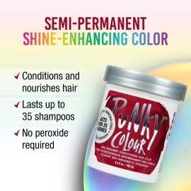 Punky Red Wine Semi Permanent Conditioning Hair Color, 3.5oz Punky Red Wine Semi Permanent Conditioning Hair Color, 3.5oz