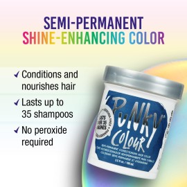 Punky Midnight Blue Semi Permanent Conditioning Hair Color, 3.5oz Punky Midnight Blue Semi Permanent Conditioning Hair Color, 3.5oz