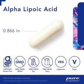 Pure Encapsulations Alpha Lipoic Acid 200 mg - 200mg ALA - Liver & Antioxidant Support* - for Nerve Health & Carb Metabolism - Vegan & Non-GMO Supplement - 60 Capsules Pure Encapsulations Alpha Lipoic Acid 200 mg - 200mg ALA - Liver & Antioxidant Support* - for Nerve Health & Carb Metabolism - Vegan & Non-GMO Supplement - 60 Capsules