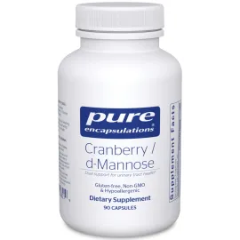 Pure Encapsulations Cranberry D-Mannose - Supports Urinary Tract Health* - with Cranberry Fruit Solids - Vegan & Non-GMO Dietary Supplement - 90 Capsules