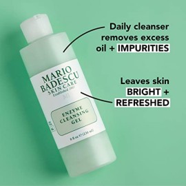 Mario Badescu Enzyme Cleansing Gel Face Wash, Oil-Free Facial Cleanser with Papaya Enzyme & Grapefruit Extract, Exfoliating Skin Care for All Skin Types, Removes Excess Oil & Impurities, 8 Fl Oz Mario Badescu Enzyme Cleansing Gel Face Wash, Oil-Free Facial Cleanser with Papaya Enzyme & Grapefruit Extract, Exfoliating Skin Care for All Skin Types, Removes Excess Oil & Impurities, 8 Fl Oz