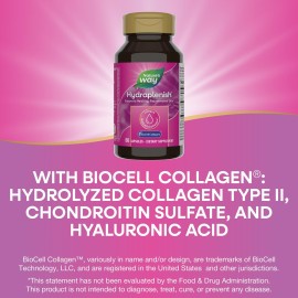 Nature\'s Way Hydraplenish with BioCell Collagen, Hyaluronic Acid, Support For Collagen Production, Elasticity & Healthy Skin*, 60 Capsules (Packaging May Vary) Nature\'s Way Hydraplenish with BioCell Collagen, Hyaluronic Acid, Support For Collagen Production, Elasticity & Healthy Skin*, 60 Capsules (Packaging May Vary)