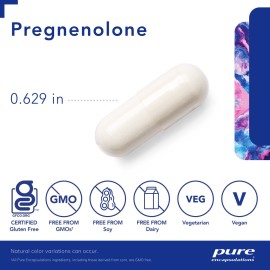 Pure Encapsulations Pregnenolone 10 mg - Support Memory & Hormone Balance* - Hormone Precursor - Gluten Free & Non-GMO - 180 Capsules Pure Encapsulations Pregnenolone 10 mg - Support Memory & Hormone Balance* - Hormone Precursor - Gluten Free & Non-GMO - 180 Capsules