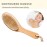 100% Natural Boar Bristle Body Brush with Contoured Wooden Handle by TOUCH ME