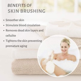 100% Natural Boar Bristle Body Brush with Contoured Wooden Handle by TOUCH ME 100% Natural Boar Bristle Body Brush with Contoured Wooden Handle by TOUCH ME