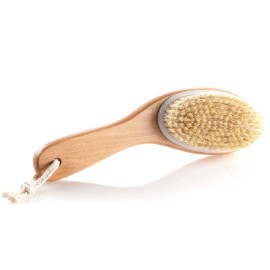100% Natural Boar Bristle Body Brush with Contoured Wooden Handle by TOUCH ME 100% Natural Boar Bristle Body Brush with Contoured Wooden Handle by TOUCH ME