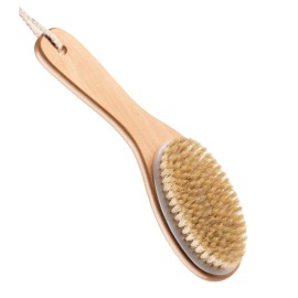 100% Natural Boar Bristle Body Brush with Contoured Wooden Handle by TOUCH ME 100% Natural Boar Bristle Body Brush with Contoured Wooden Handle by TOUCH ME
