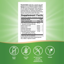 Nature\'s Way Leg Veins, Supports Healthy Leg Vein Strength*, 6-Herb Blend, With Horse Chestnut Extract, Dandelion, Gluten Free, 120 Vegan Capsules (Packaging May Vary)